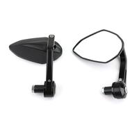 Espejos Laterales Motocicletas Espejos Retrovisores Universales Para Manillar De Motocicleta De 7/8" Y 22 Mm Zquierdo Derecho Laterales(Black)
