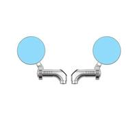 Espejos Laterales Motocicletas Espejos Retrovisores Universales Para Motocicleta De 8 A 10 Mm Accesorios Modificados De Repuesto Para Motocicleta Zquierdo Derecho Laterales(Silver)