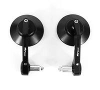 Espejos Laterales Motocicletas para Bandit para GSF para GSX-S750 para Sv650 Universales Espejos Retrovisores Manillar Motocicleta Cristal(Black)