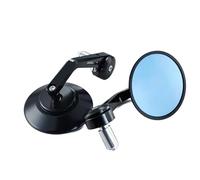 Espejos Laterales Motocicletas para Bullet para Meteor para Classic 350 500 para Interceptor 650 Espejos Retrovisores Extremo Manillar Estilo Retro(Black)