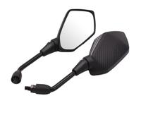 Espejos Laterales Motocicletas para CRF 450 para CRF para XR para XL 85 Motocicleta 1 Par Espejos Retrovisores Espejo Convexo Lateral(Carbon Fiber)