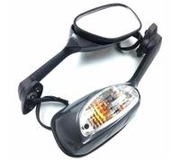 Espejos Laterales Motocicletas para GSXR1000 2009-2016 para GSXR600 para GSXR750 2011-2021 Espejos Retrovisores Motocicleta Vista Trasera Luces Giro Laterales(Carbon)