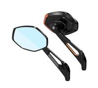 Espejos Laterales Motocicletas para Softail para Dyna para Sportster para Iron 883 1200 para Fat For Boy Motocicleta Espejos Retrovisores(Orange)