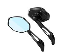Espejos Laterales Motocicletas para Street para Glide para Road para Glide para Road para King para Street para Bob Motocicleta Espejos Retrovisores(Black)