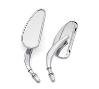Espejos Laterales Motocicletas para Touring para Road para King para Road para Glide para Sportster 883 1200 Espejos Retrovisores Motocicleta 8 Mm(Chrome)