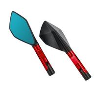 Espejos Laterales Motocicletas para TRK502 para TRK502X para BJ250 para BJ500 Motocicleta 8 MM 10 MM Tornillos Espejo Retrovisor Lateral Accesorios Modificados(Red)