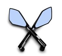 Espejos Laterales Motocicletas Para VN Para Para KLX Para Series Para Z1000 Para Z750 Para Z900 Para Z800 Para ER-6F Para ER-6N Espejo Lateral Motocicleta Zquierdo Derecho Laterales(Black)