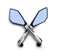 Espejos Laterales Motocicletas Para VN Para Para KLX Para Series Para Z1000 Para Z750 Para Z900 Para Z800 Para ER-6F Para ER-6N Espejo Lateral Motocicleta Zquierdo Derecho Laterales(Silver)