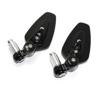 Espejos Laterales Motocicletas Para Z125 Para Pro Para Z650 Para Z750 Para Z800 Para Z900 Para ER6N Para ER6F 1 Par Espejos Laterales Manillar De Motocicleta Zquierdo Derecho Laterales(Black)