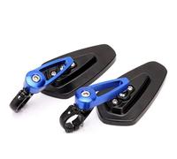 Espejos Laterales Motocicletas Para Z125 Para Pro Para Z650 Para Z750 Para Z800 Para Z900 Para ER6N Para ER6F 1 Par Espejos Laterales Manillar De Motocicleta Zquierdo Derecho Laterales(Blue)
