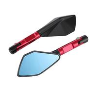 Espejos Laterales Motocicletas Para Z800 Para Z1000 Para Z900 Para ER6N Para ER6F Espejo Retrovisor Lateral Motocicleta Tornillos 8 Mm 10 Mm Accesorio Montaje Zquierdo Derecho Laterales(Red)