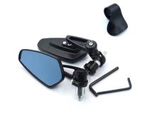 Espejos Laterales para Manillar de Motocicleta de 7/8 "y 22mm para PCX125 PCX150 CBR125R CBR150R CB650F CBR650(Black a)