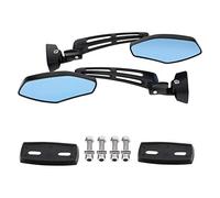 Espejos Laterales Para Moto Compatibles con Espejos Retrovisores Laterales Ajustables con Tonalidad Azul Deslumbramiento para Visibilidad Clara y Segura