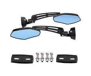 Espejos Laterales Para Moto Compatibles con Espejos Retrovisores Laterales Ajustables con Tonalidad Azul Deslumbramiento para Visibilidad Clara y Segura