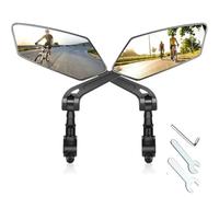 Espejos laterales para motocicletas Reflector De Espejo Retrovisor, Manillar Giratorio Ajustable, Transparente, Scooter Eléctrico, Accesorios Para Bicicleta Y Ciclismo(One Pairs)