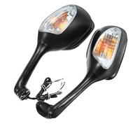 Espejos Laterales Para Suzuki Para GSXR600 Para GSXR750 06-15 Para GSXR1000 2001-15 K5 K6 K7 K8 Espejos Retrovisores Motocicleta Espejo Lateral Con Luz Señal Giro LED Retrovisores Moto(Clear Lens)