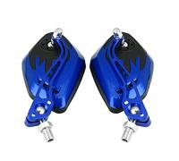 Espejos laterales universales, retrovisores ajustables de aluminio con patrón de llamas 10 mm 8 mm for motocicletas y scooters para conductores diarios y viajes recreativos