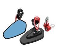 Espejos Manillar Moto Espejos Retrovisores De Motocicleta CNC 7 8 "y 22mm Espejo Manillar Barra Scooter Cristal Azul Universal Espejo Moto(1)