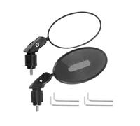 Espejos Manillar Moto Espejos Retrovisores Universales para Bicicleta Espejo Retrovisor para Manillar Bicicleta Eléctrica Lente Convexa Cristal Espejos Retrovisores Espejos Moto(2PCS Oval Mirror)