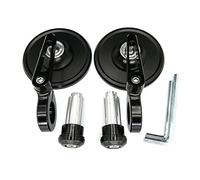 Espejos Moto Espejos Motocicleta Extremo Manillar Aluminio 7/8 "22mm Espejos Retrovisores Laterales Ajustables Bicicleta Calle Scooter E-Bike Espejo Lateral Espejo Extremo Manillar