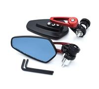 Espejos Moto Espejos Retrovisores Universales Aluminio For Manillar Motocicleta 7/8" 22 Mm Para Aprilia GPR125 RS 125 RSV4 Para Fábrica RSV4R RSV4 RF RSV4 RR CLVCCZTZGW(Red)