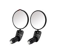 Espejos Moto Espejos Retrovisores Universales para Bicicleta Espejo Retrovisor para Manillar Bicicleta Eléctrica Lente Convexa Cristal Espejos Retrovisores Espejo Extremo Manillar(2PCS Round Mirror)