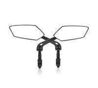 Espejos Moto Lateral Para Espejo Retrovisor De Bicicleta Montaña Reflector Ajustable Eléctrico Plano 360 grados Ciclismo Marcha Atrás Espejo retrovisor motocicleta(A pair black)