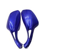 Espejos Moto Lateral Para Suzuki Para Piaggio Para SYM Haojin 50cc-150cc Espejos Laterales Modificados Scooter 8mm Gafas Traseras Retrovisoras Espejo retrovisor motocicleta(Blue)