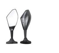 Espejos Moto Laterales para R6 Espejo Retrovisor De Motocicleta con Luz LED, Accesorios Modificados Espejos Retrovisores Moto(Carbon Black)