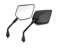 Espejos Moto Manillar 1 Par De Espejos Retrovisores Universales M10 Negros Scooter Eléctrico Parte Trasera Convexa