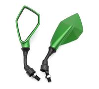 Espejos Moto Piezas De Repuesto para Espejo Motocicleta Universal M10, Accesorios Modificados Auxiliares De Marcha Atrás para Scooter E-Bike Retrovisores Laterales(Green)