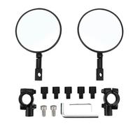 Espejos Moto Reflector De Espejo Retrovisor Plegable Universal Redondo Para Playa Para Coches Vehículos Cuatro Ruedas Material Vidrio Carcasa PP