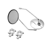 Espejos Motocicleta Espejo Retrovisor Universal 8 Mm 22 Mm 25 Mm Manillar Redondo Ovalado Convexo Espejos de extremo de manillar moto(For 25mm handlebar)