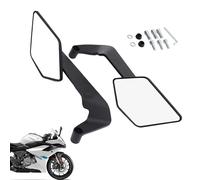 Espejos Para Motocicletas | 2 Piezas Con Amplio Ángulo De Visión Y Giratorios,Modificación de Moto para Entusiastas Conductores Mujeres Hombres