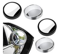 Espejos para Puntos Ciegos, 2 Pares de Espejos retrovisores de Punto Ciego de automóvil, rotación de 360 Grados, Alta definición a Prueba de Agua, Adecuado para SUV, automóviles (Negro, Blanco)