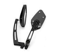 Espejos Repuesto Moto Espejo Retrovisor Universal Motocicleta 8MM 10MM Angular Ajustable Modificado Para Scooter Para Eléctrico Para Bicicleta(BLACK-A)