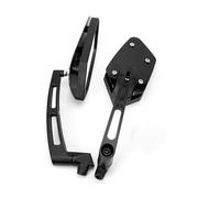 Espejos Repuesto Moto Espejo Retrovisor Universal Motocicleta 8MM 10MM Angular Ajustable Modificado Para Scooter Para Eléctrico Para Bicicleta(BLACK-B)