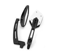 Espejos Repuesto Moto Espejo Retrovisor Universal Motocicleta 8MM 10MM Angular Ajustable Modificado Para Scooter Para Eléctrico Para Bicicleta(SLIVER)