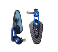 Espejos Repuesto Para Moto Espejo Retrovisor Universal Para Motocicleta Manillar Con Patrón De Fibra Carbono Modificado Trasero Invertido