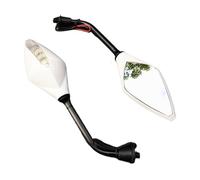 Espejos retrovisores 2 Unids/par Intermitentes De Motocicleta Espejo Retrovisor Scooter E-Bike Espejos Retrovisores Parte Trasera Espejo Convexo 10mm