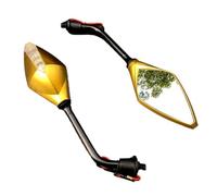 Espejos retrovisores 2 Unids/par Intermitentes De Motocicleta Espejo Retrovisor Scooter E-Bike Espejos Retrovisores Parte Trasera Espejo Convexo 10mm