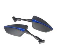 Espejos Retrovisores Ajustables para Motocicleta Accesorios para Lado Izquierdo Y Derecho para Piaggio MP3 125 250 300 400 500(Blue1)