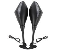 Espejos retrovisores Compatible With motocicleta con intermitentes LED compatibles CBR250R 2011-2016, CBR125R 2011, CBR1000RR 2004-2007 y CBR600RR 2003-2022(Clear Lens A)