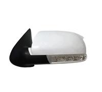 Espejos retrovisores completos Espejo Retrovisor Lateral Coche Reflector Marcha Atrás 8 Pines Con Señal Giro Para Hyundai Para Santa Fe 2.4L .7L 2007-2012 Espejo Retrovisor Exterior(Black LH)