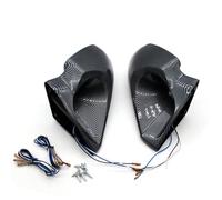 Espejos Retrovisores Completos Espejo Retrovisor Universal Ajustable Con Forma De Bala Y Patrón Carbono Modificado Para Coche F1 Sin Base Side View Mirror(Manual)