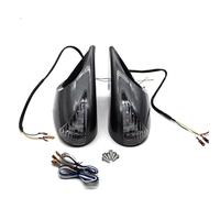 Espejos Retrovisores Completos Espejo Retrovisor Universal Ajustable Con Forma De Bala Y Patrón Carbono Modificado Para Coche F1 Sin Base Side View Mirror(Automatic)