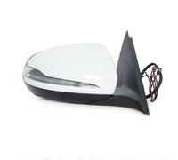Espejos Retrovisores Completos Para Benz W205 Clase C C180 C300 C200 C260 2014-2018 Conjunto de espejo retrovisor eléctrico lateral coche Punto ciego Side View Mirror(1PC Right White)
