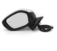 espejos retrovisores completos Para Civic 2022-2023 Tapa Lente Espejo Calefactable Punto Ciego 7 Pines Accesorios Vidrio Para Automóvil Laterales Completos Conjunto Lateral(White L)