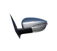 Espejos Retrovisores Completos Para Lifan X50 530 Conjunto Espejo Lateral Para Puerta Ala Exterior Coche Lámpara Luz Señal Giro Marco Cubierta Espejo Retrovisor Lente Cristal(Plata Izquierda)
