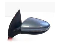 Espejos retrovisores completos Para VW Para Golf 6 2008-2013 Conjunto Espejo Retrovisor 6 Líneas: Ajuste Eléctrico Calefacción Lentes Plegado Manual(1PCS bright blue L)